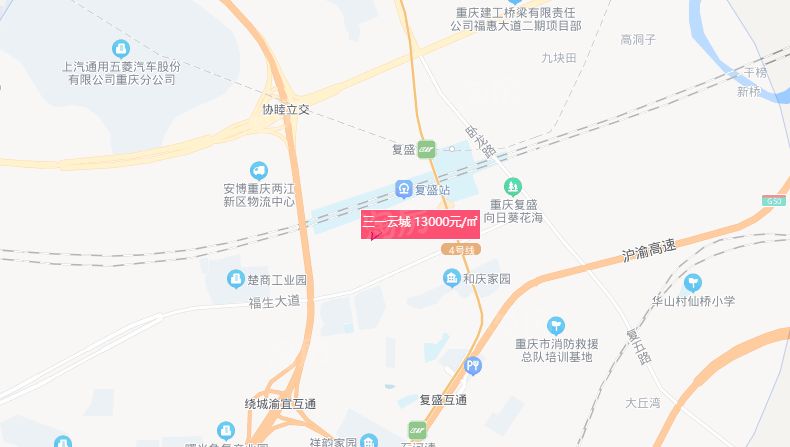 重庆三一云城位置图