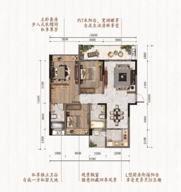 大观伟城·度假公园3室2厅2卫