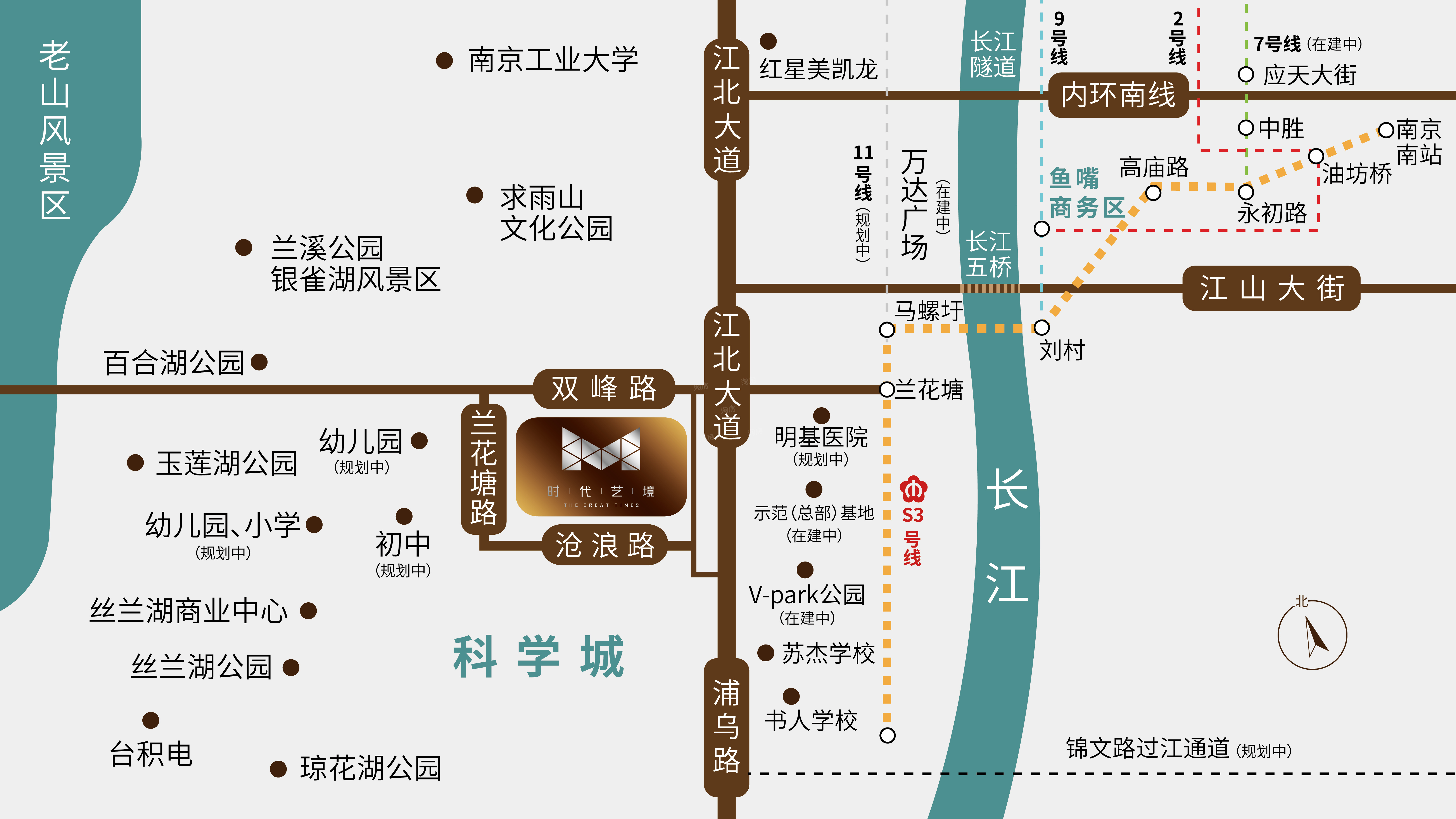 南京时代艺境位置图
