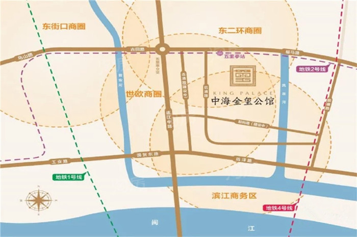 中海金玺公馆位置图