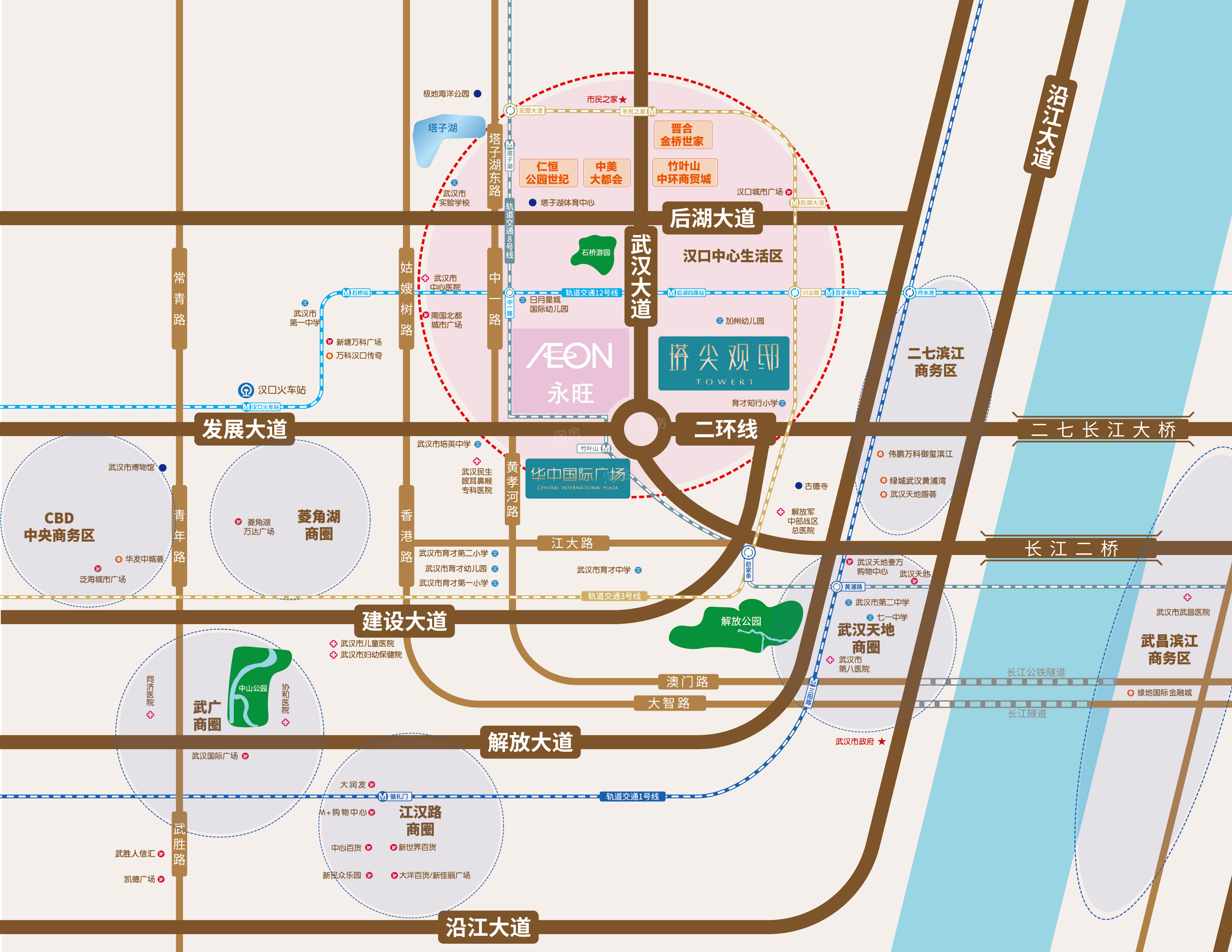 华中国际广场·云邸位置图