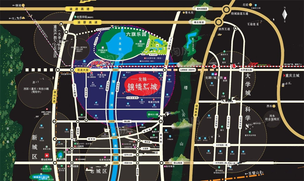 友锦·锦绣新城位置图