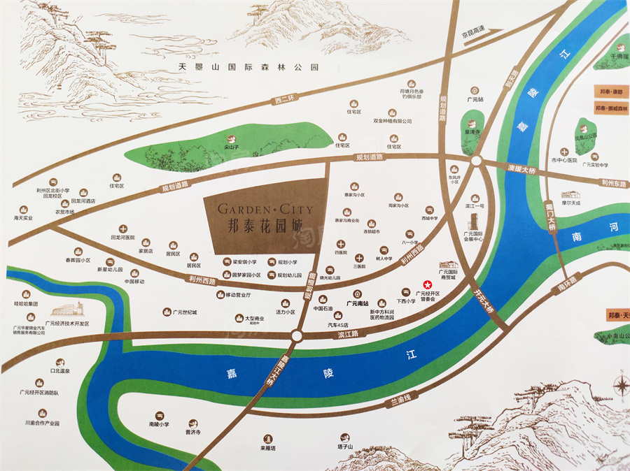 邦泰花园城位置图