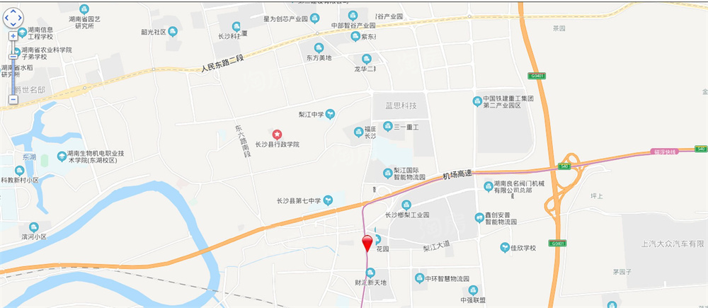 紫鑫中央广场（高铁新城）位置图