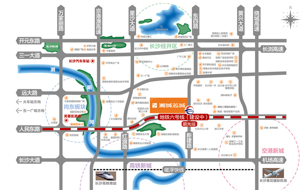 湘域芯城位置图