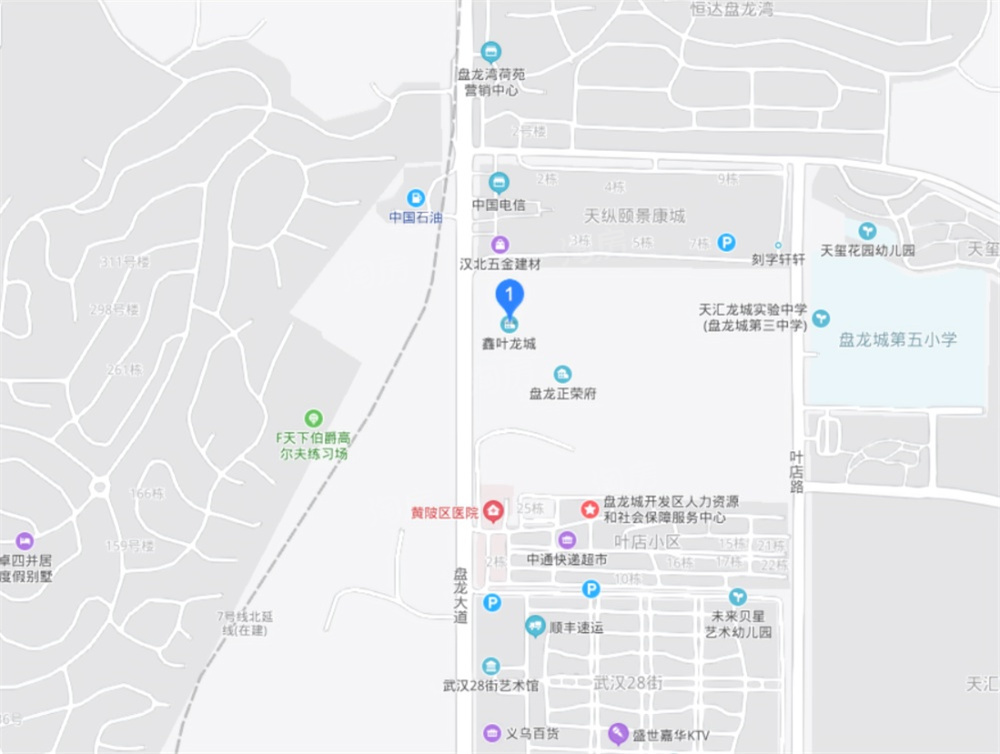 鑫叶龙城位置图