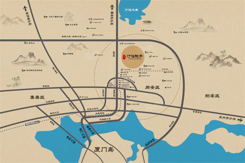 泰禾世茂汀溪院子位置图