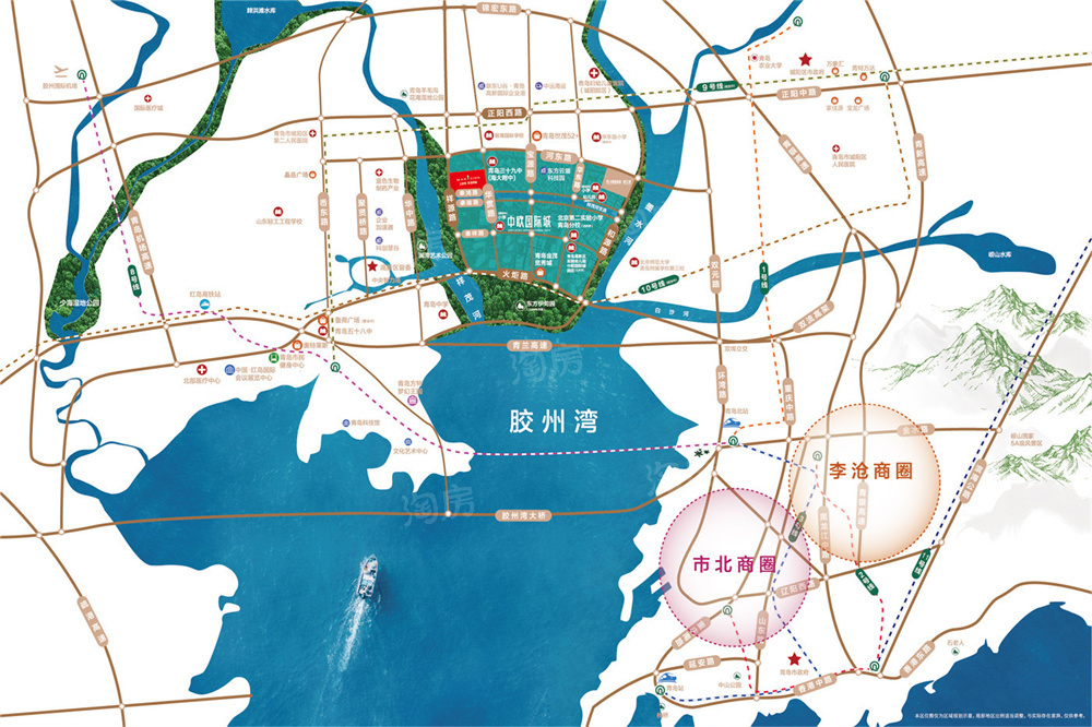 中欧|青特·滨湖国际位置图