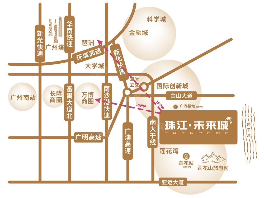 珠江未来城位置图