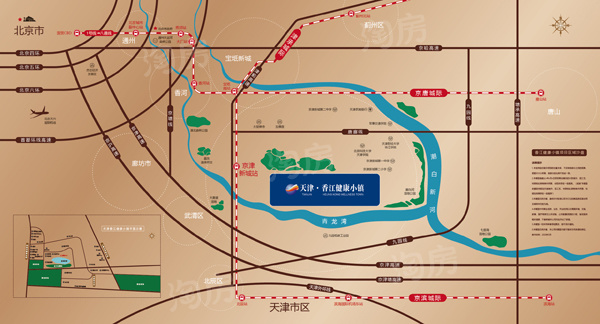 香江健康小镇位置图