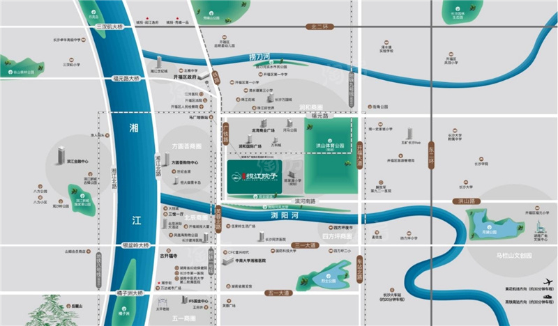 城投揽江院子位置图
