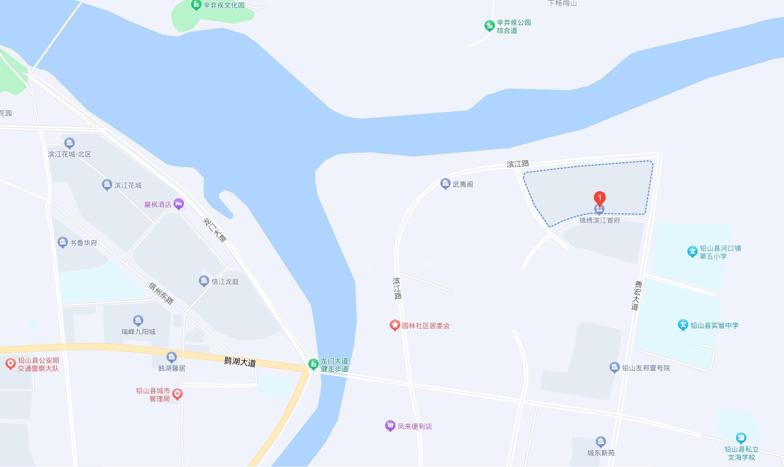 鑫硕锦绣·滨江首府地图位置