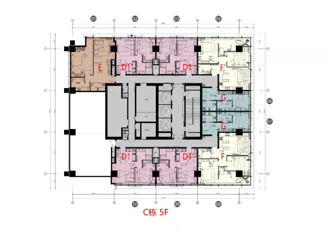 盈科中心景苑楼层平面图