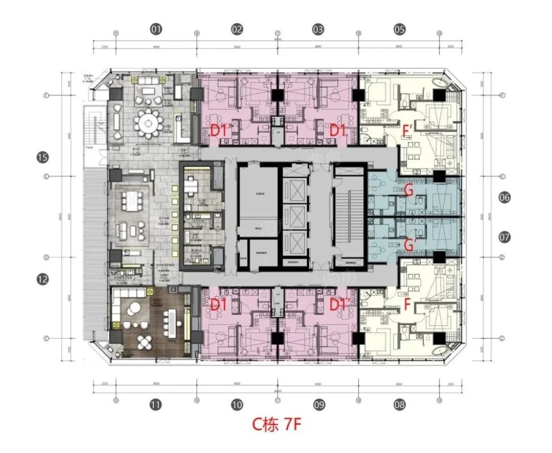盈科中心景苑楼层平面图