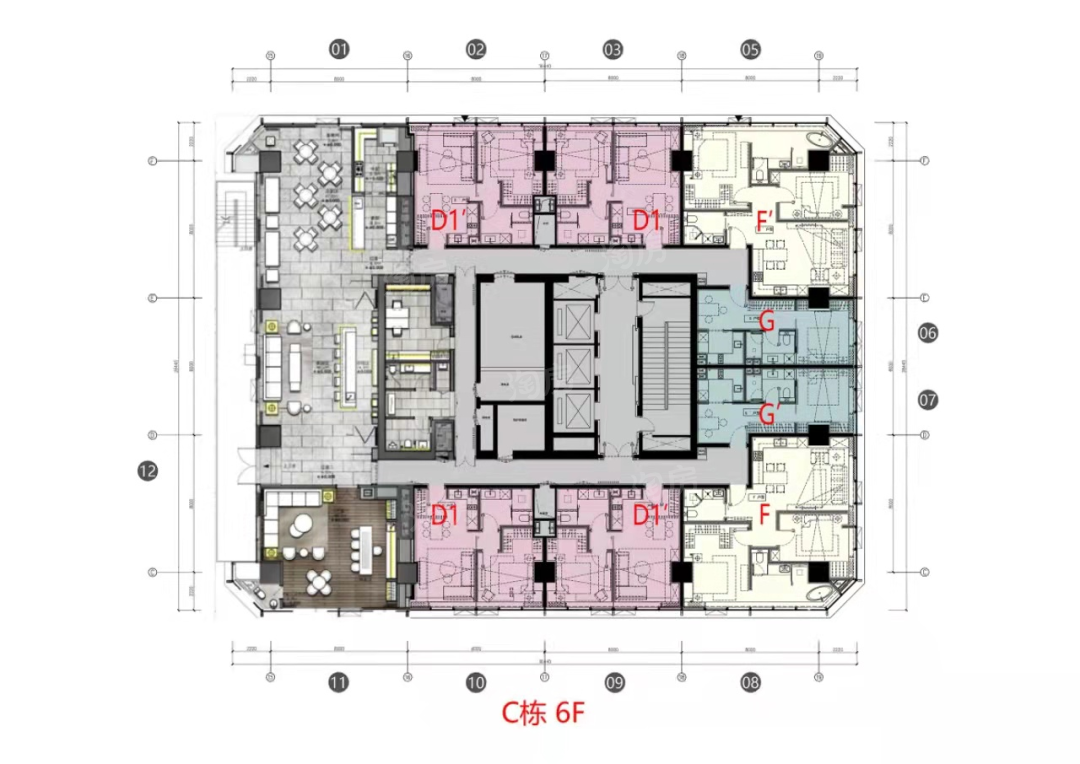 盈科中心景苑房源户型为80㎡-204㎡