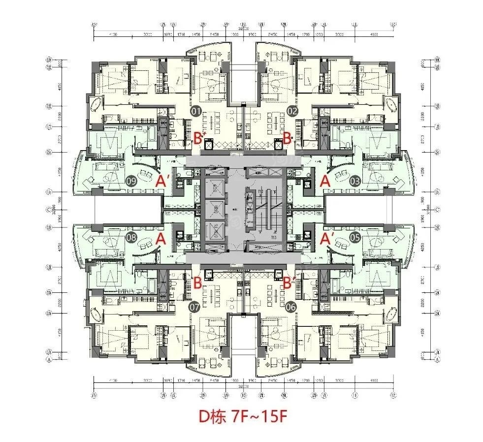盈科中心景苑楼层平面图