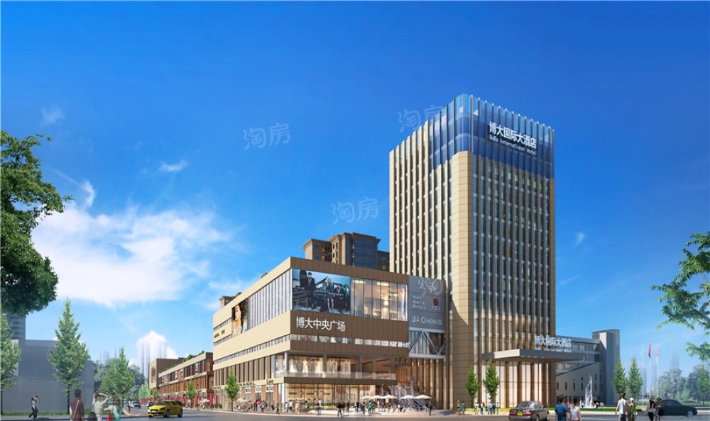博大中央广场效果图