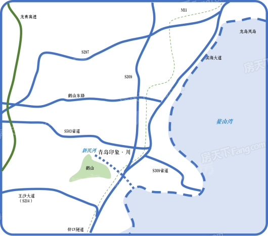 青岛印象·川区位图