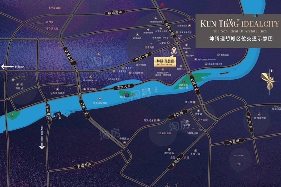 坤腾·理想城位置图