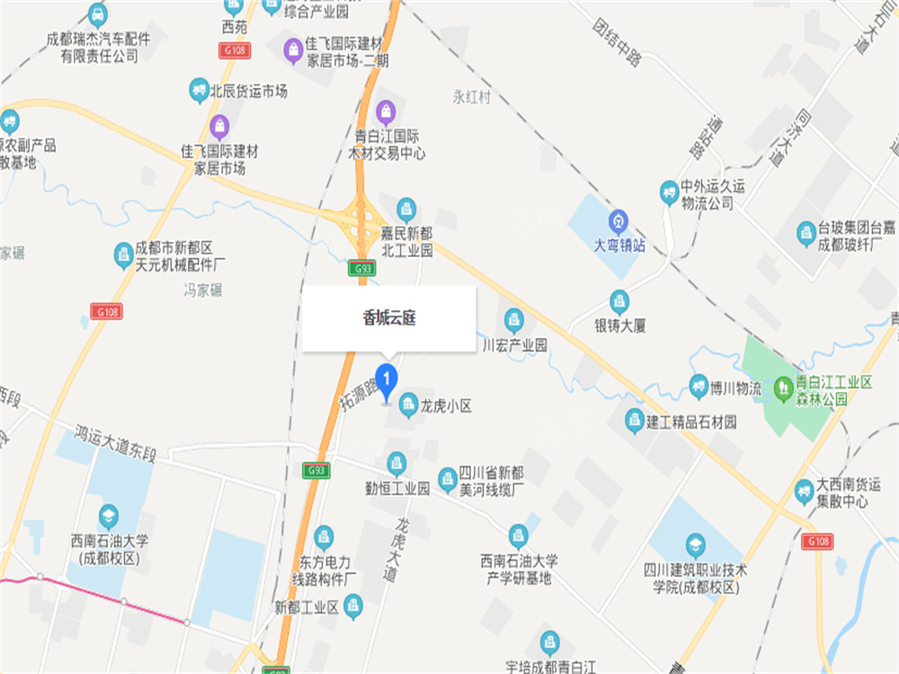 香城云庭位置图