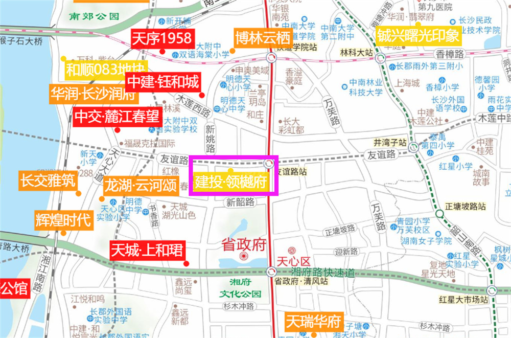 建投领樾府位置图