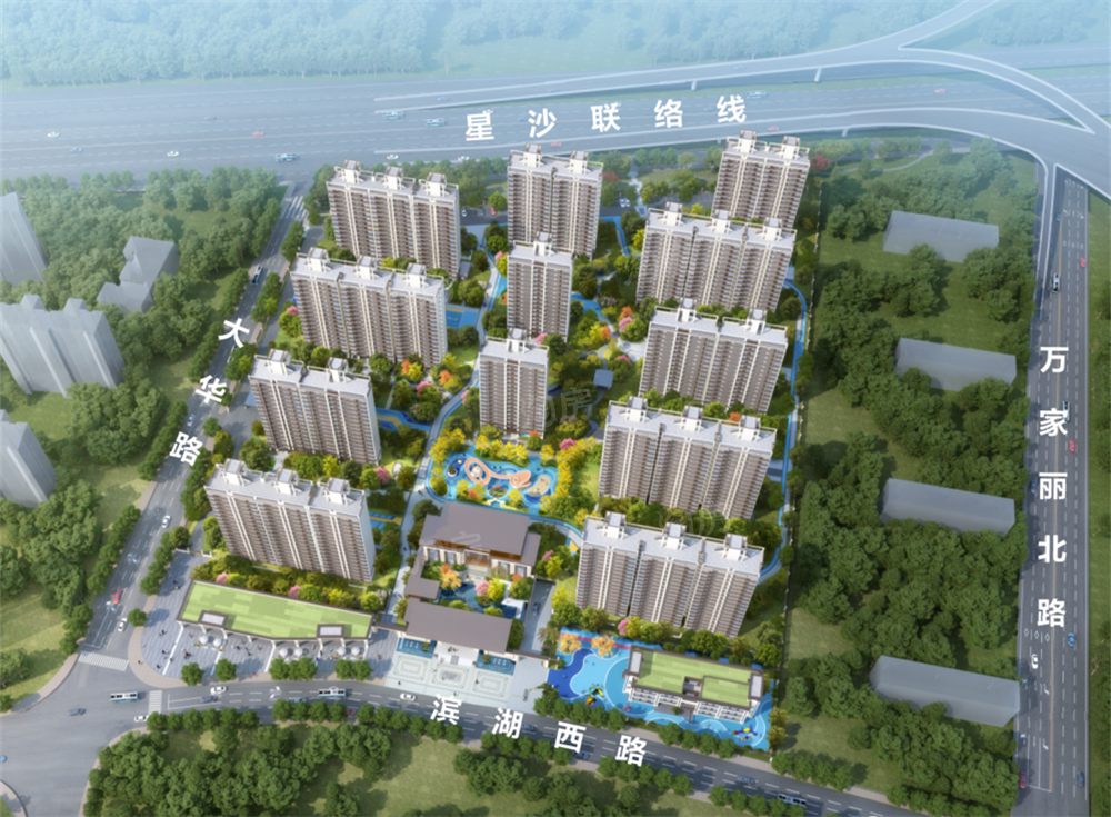 日盛湖湘悦府效果图
