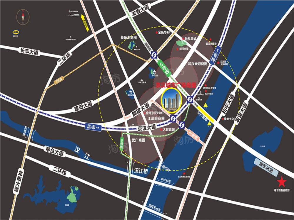 京汉城市广场位置图