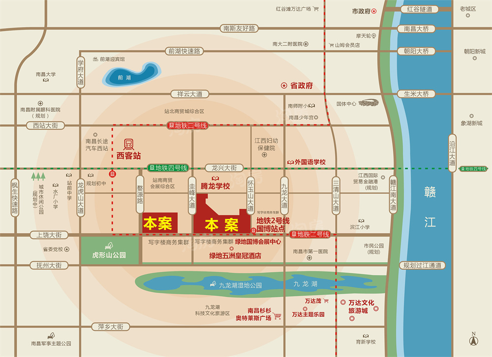 恒锦玖珑时代广场位置图
