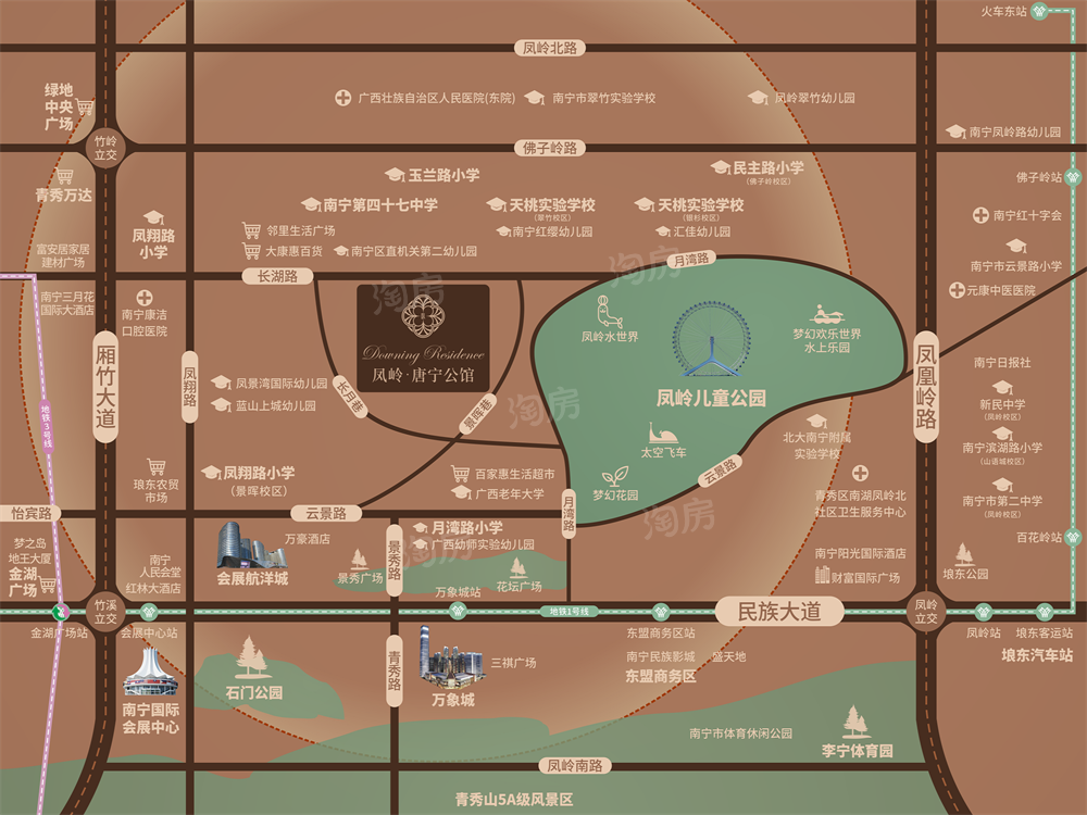 凤岭·唐宁公馆位置图