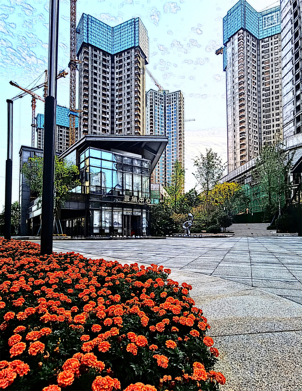  建投象山国际实景图