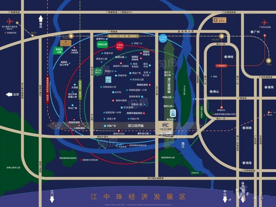 中南滨江国际位置图