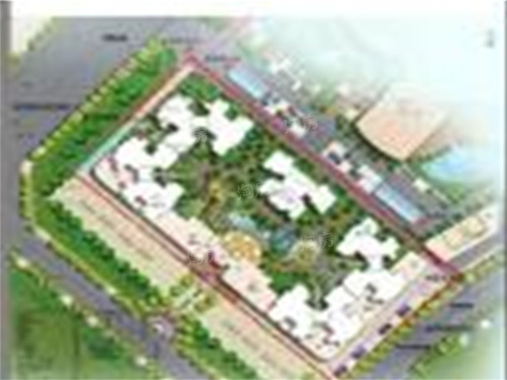 温哥华国际广场牡丹花园效果图