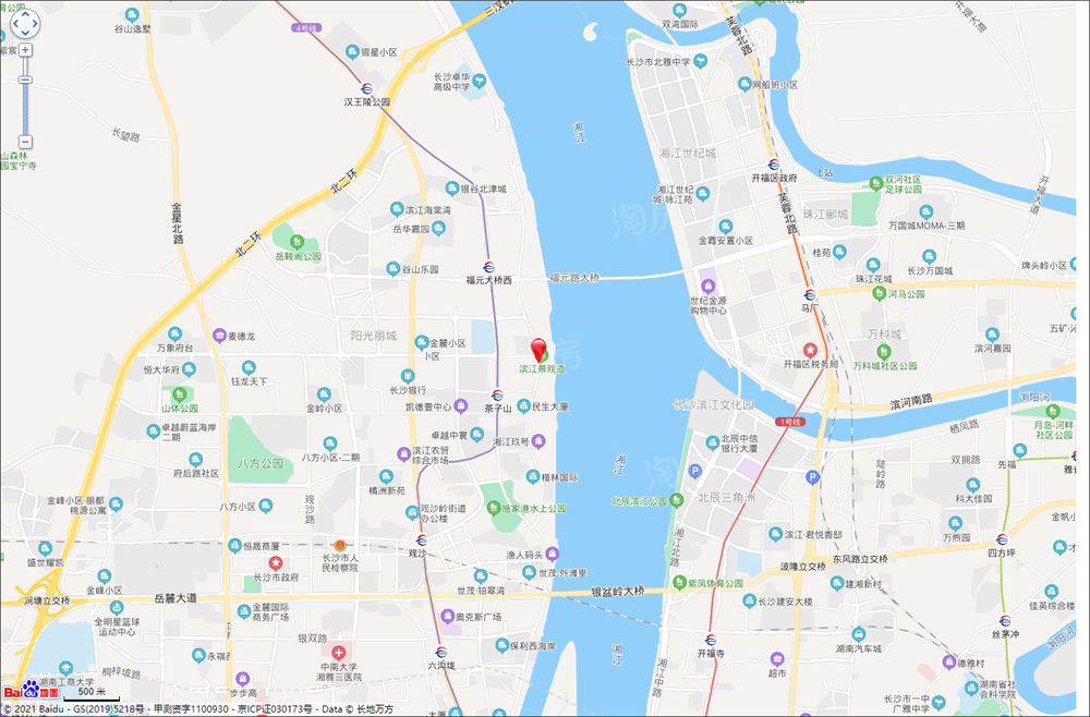旭辉·铂悦湘江位置图