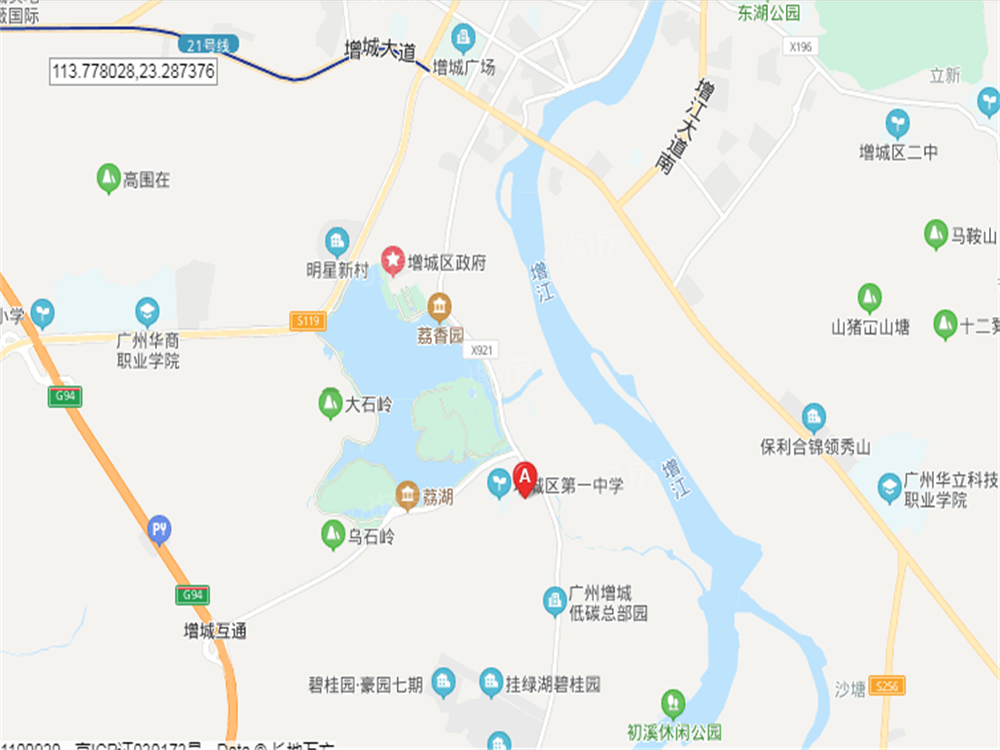 合景臻湖誉园位置图