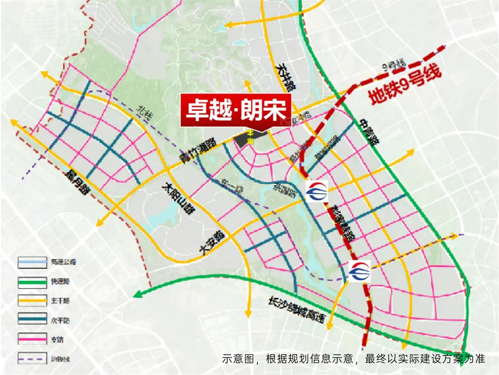卓越朗宋位置图