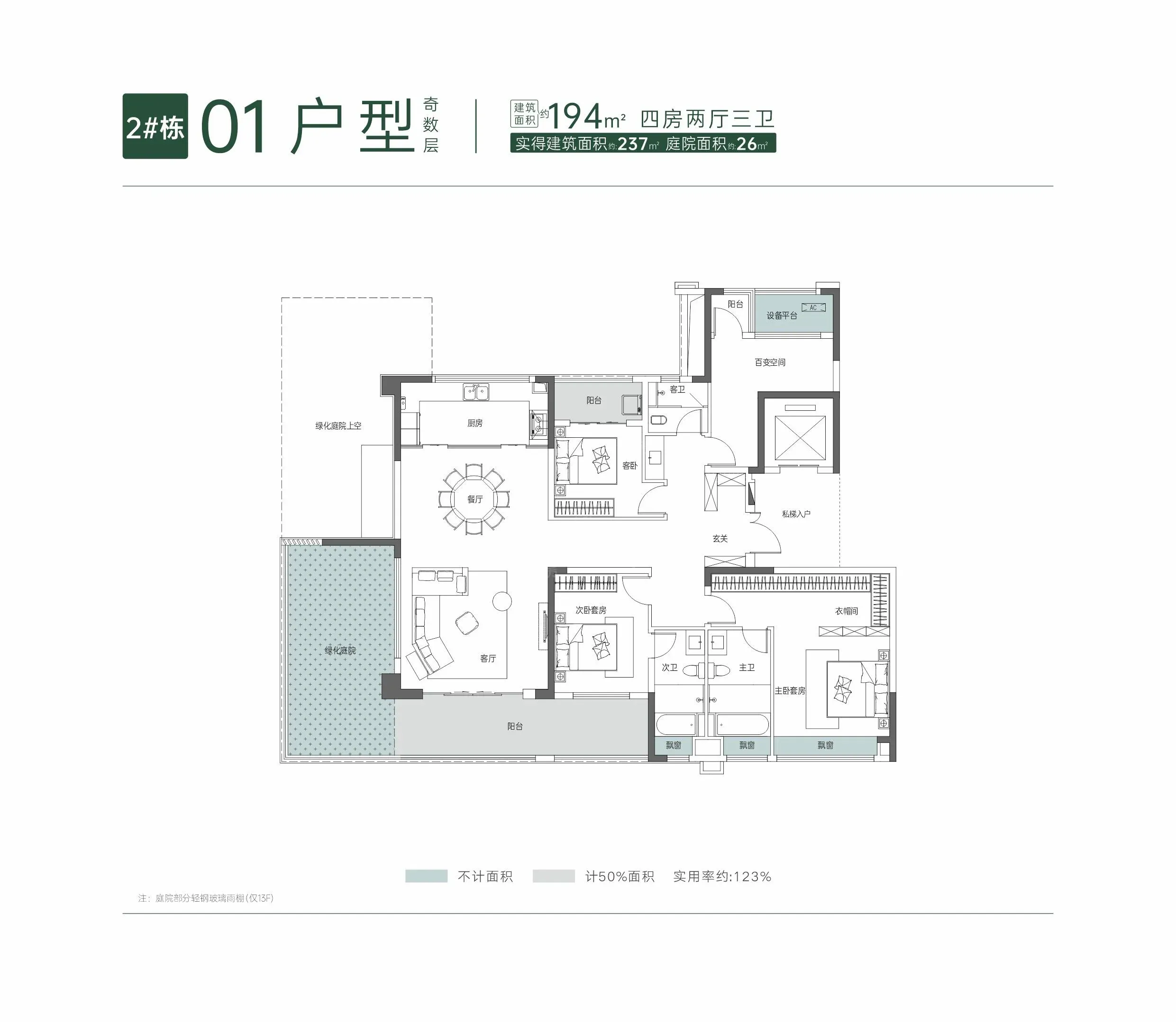 福天星河院子4室2厅3卫