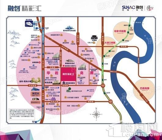 融创精彩汇位置图