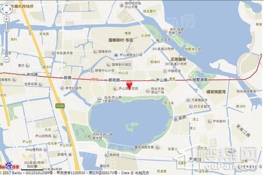 保利悦都尹山湖景花园位置图