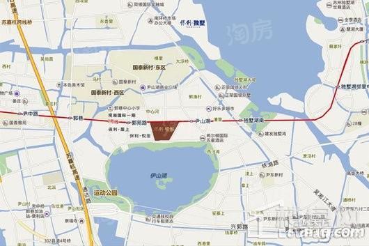 保利悦都尹山湖景花园位置图