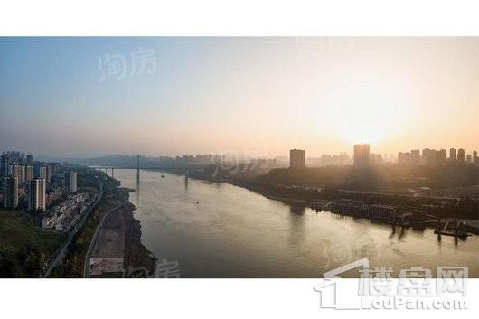 龙湖春江天镜实景图