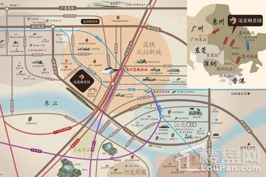 深惠颐景园位置图