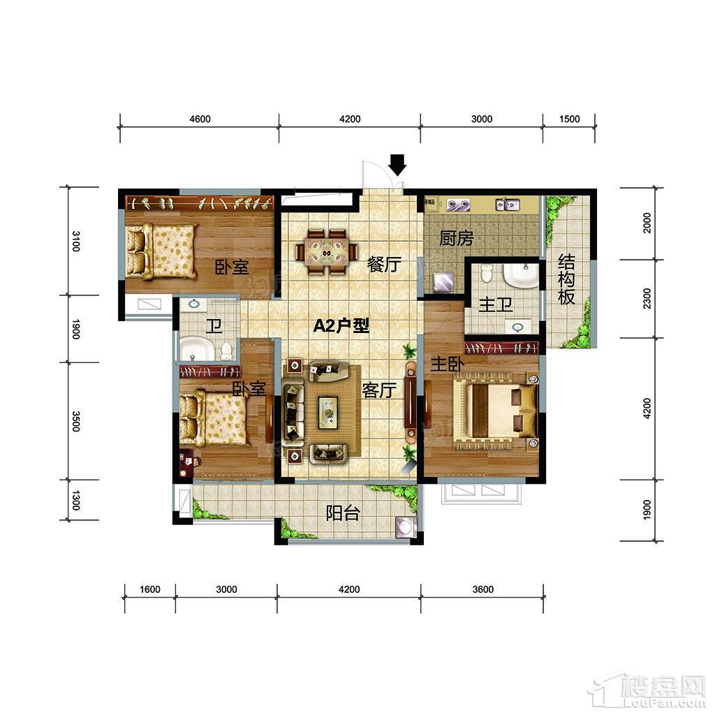 聚泰华府3室2厅2卫