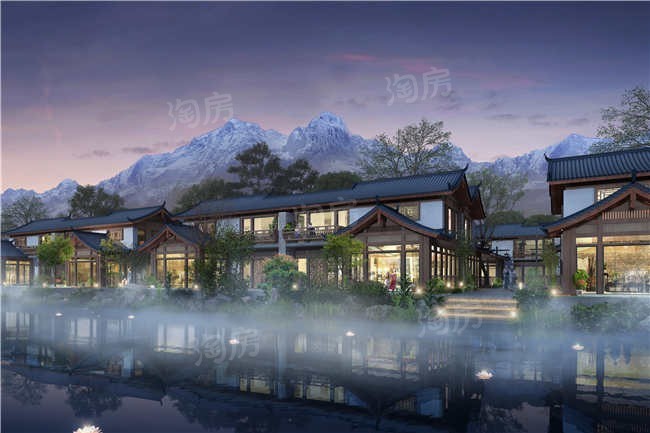 束河秘境国际康养度假区效果图