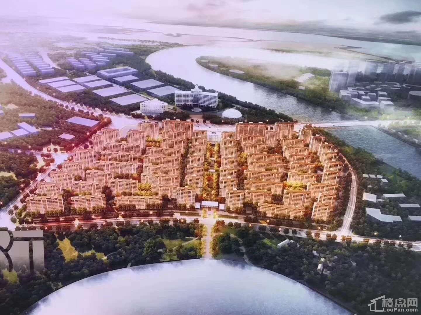 雅戈尔江上效果图