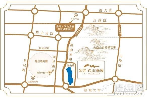 金地浅山艺境位置图