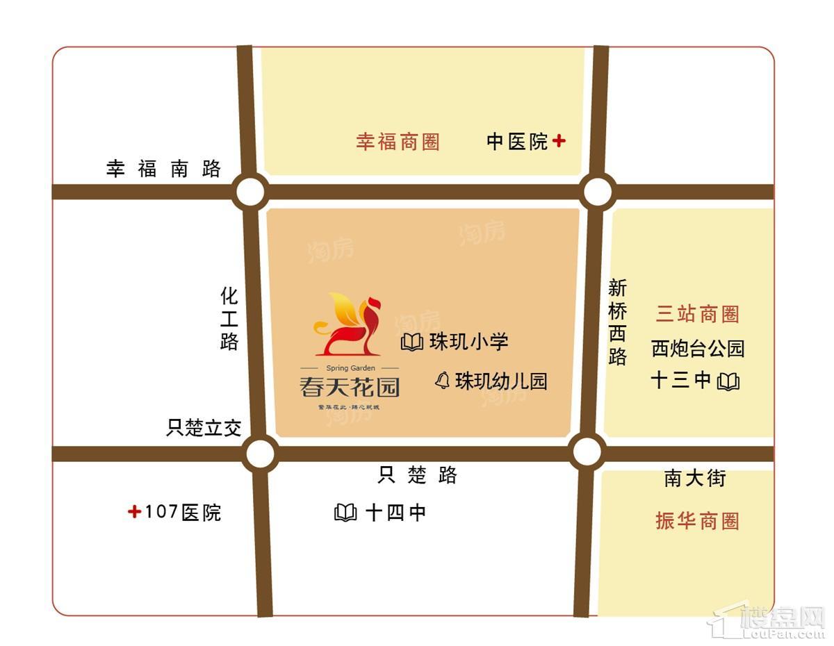 春天花园位置图