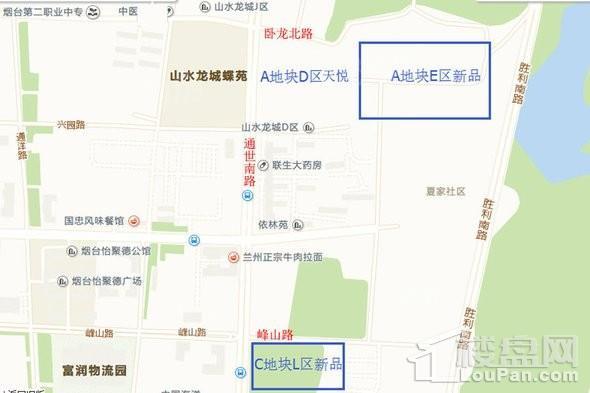 山水龙城位置图