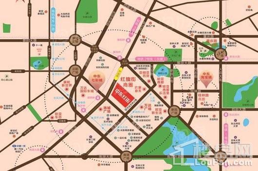 中东红街位置图