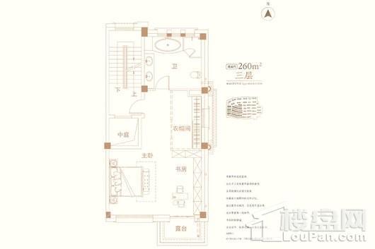 碧桂园山河郡三层户型 4室2厅5卫1厨