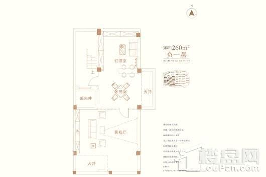 碧桂园山河郡负一层户型 4室2厅5卫1厨